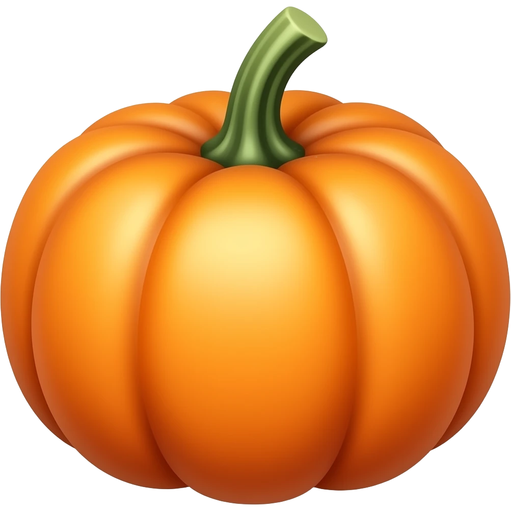 Plain pumpkin emoji