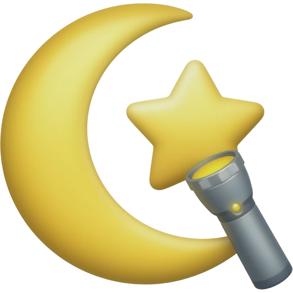 🌜⭐🔦 emoji