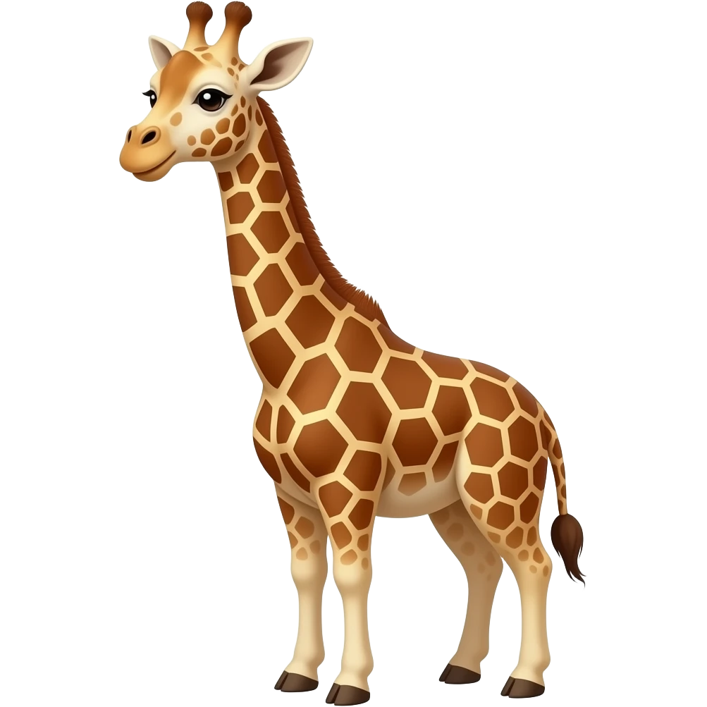 cute giraffe dark emoji