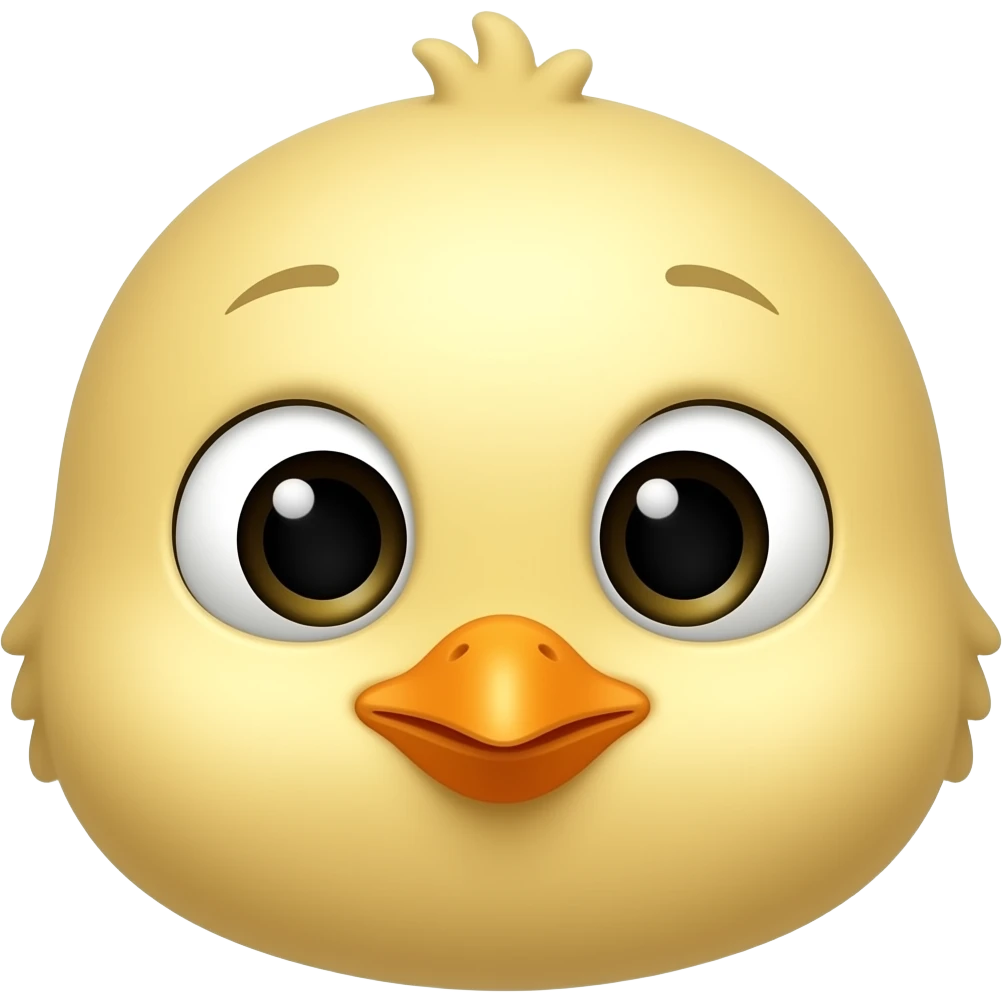 Baby chick face emoji