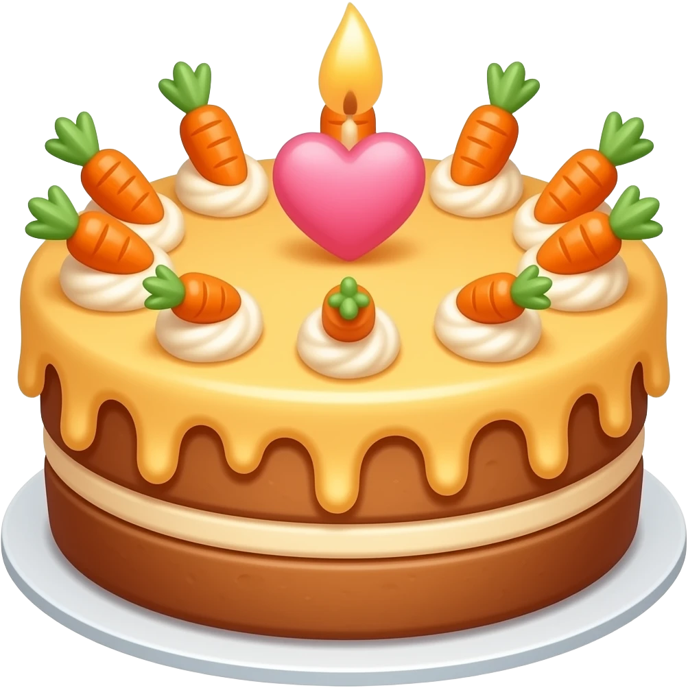 Birthday Carrot Cake emoji