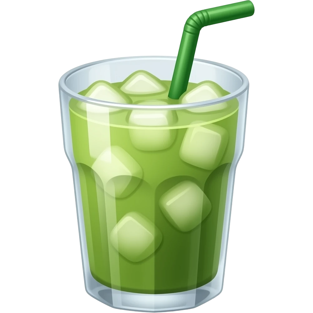 Matcha iced emoji