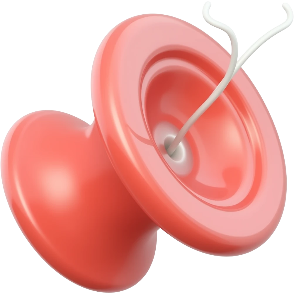 red yo yo with string emoji
