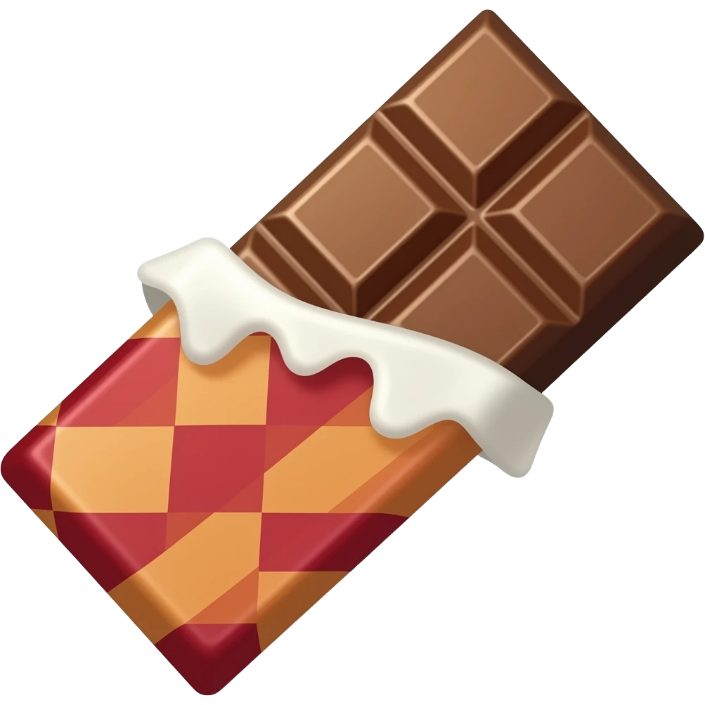 caramel chocolate bar emoji
