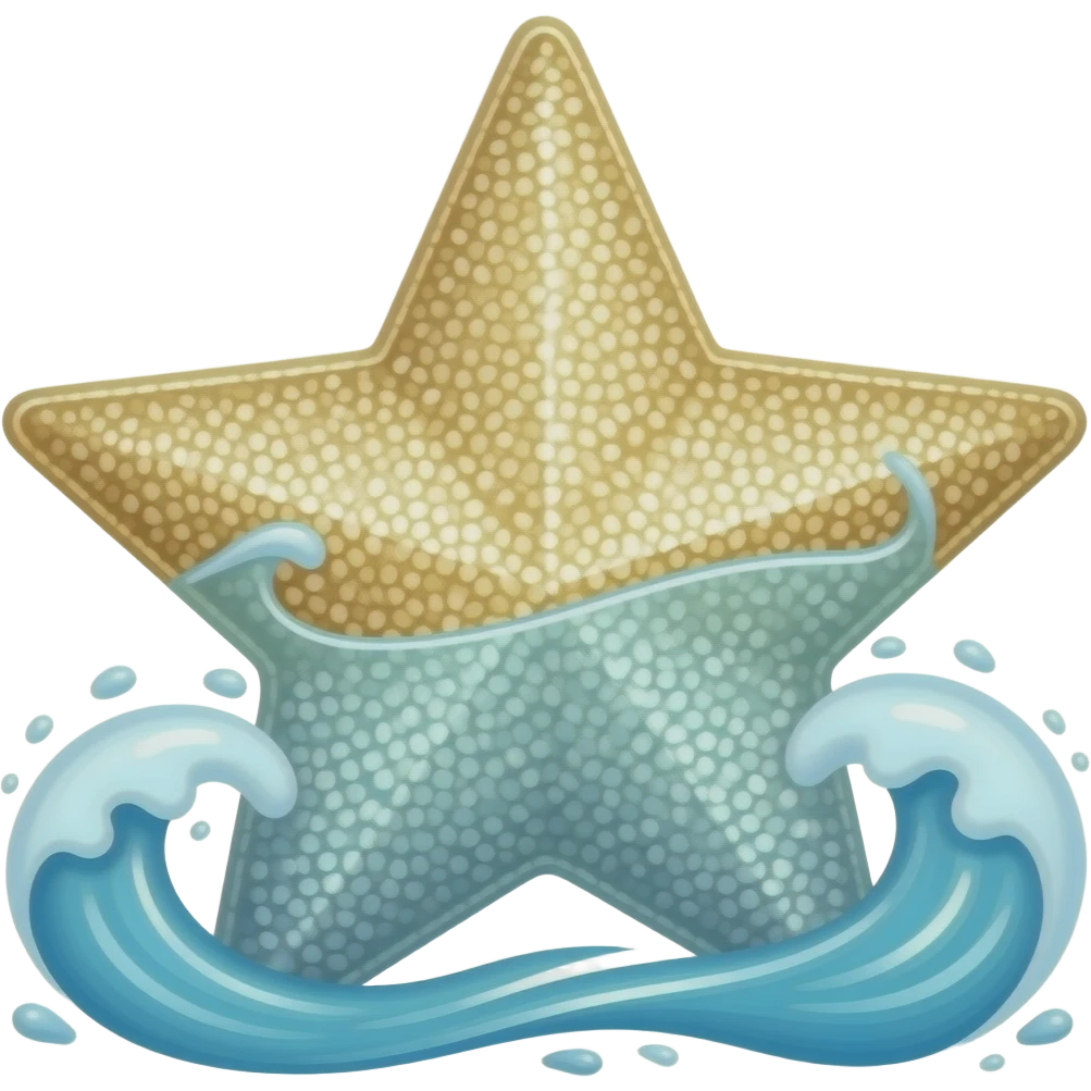 Sparkle emoji but with sea salt / ocean vibes emoji | AI Emoji Generator
