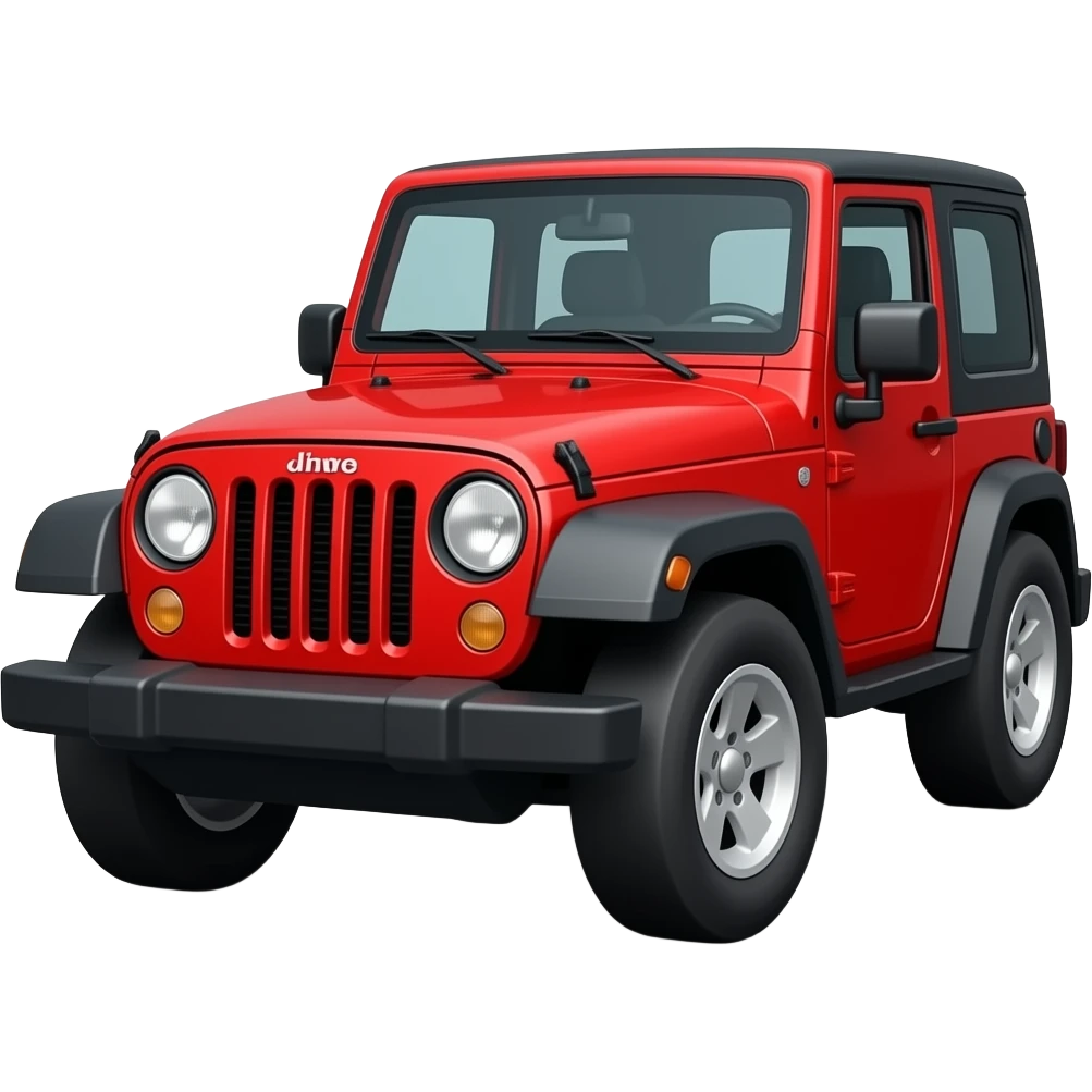 red jeep car emoji