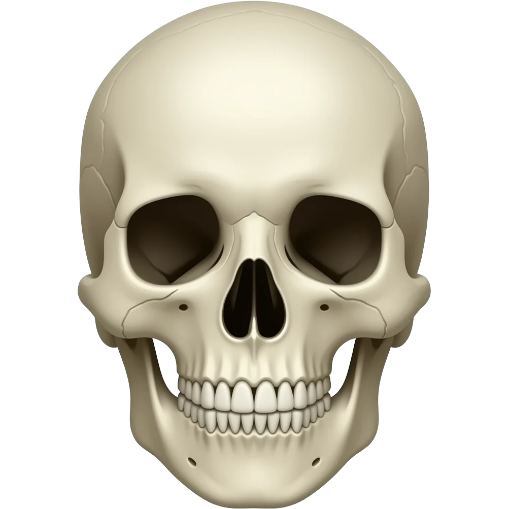 human face skull emoji