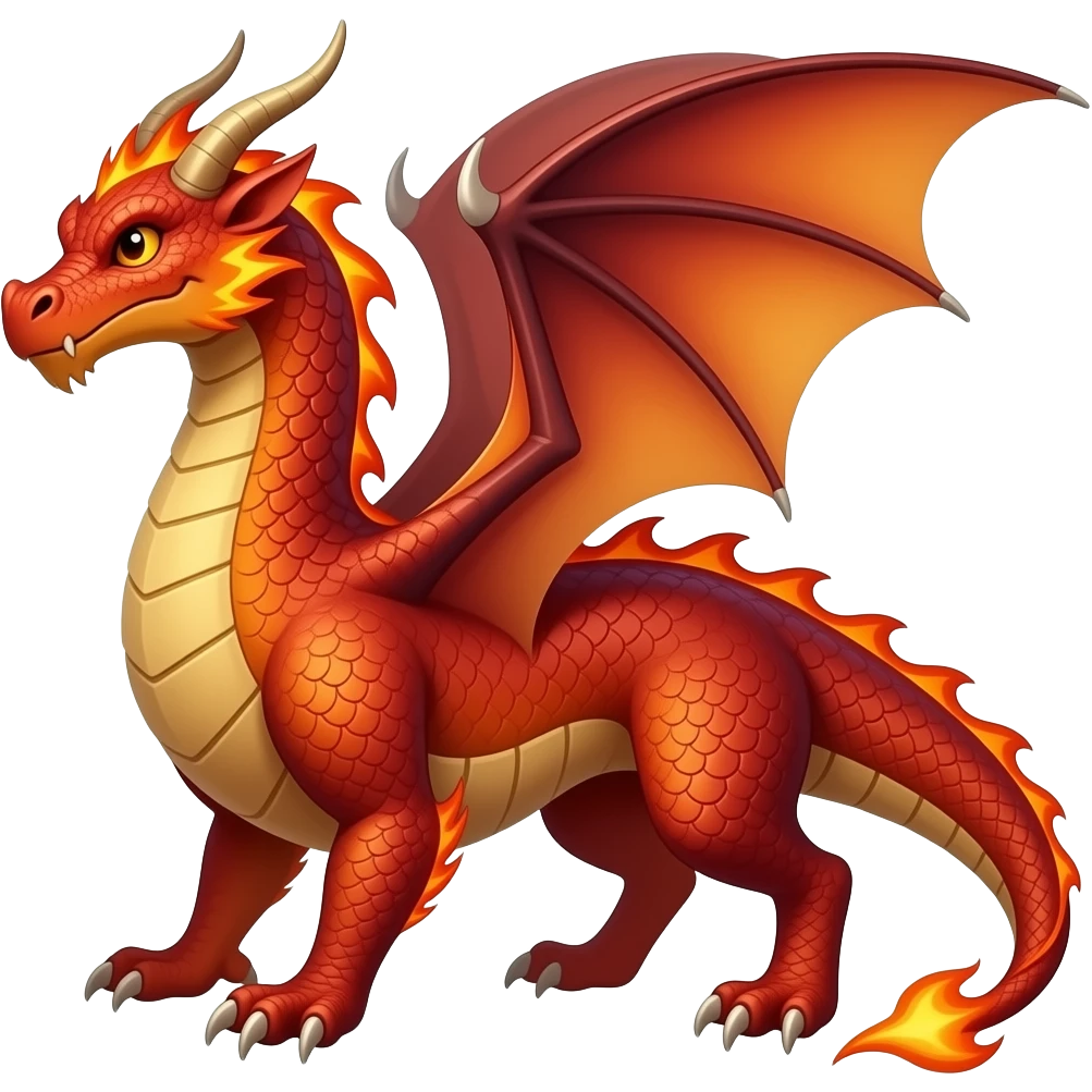Fire dragon emoji