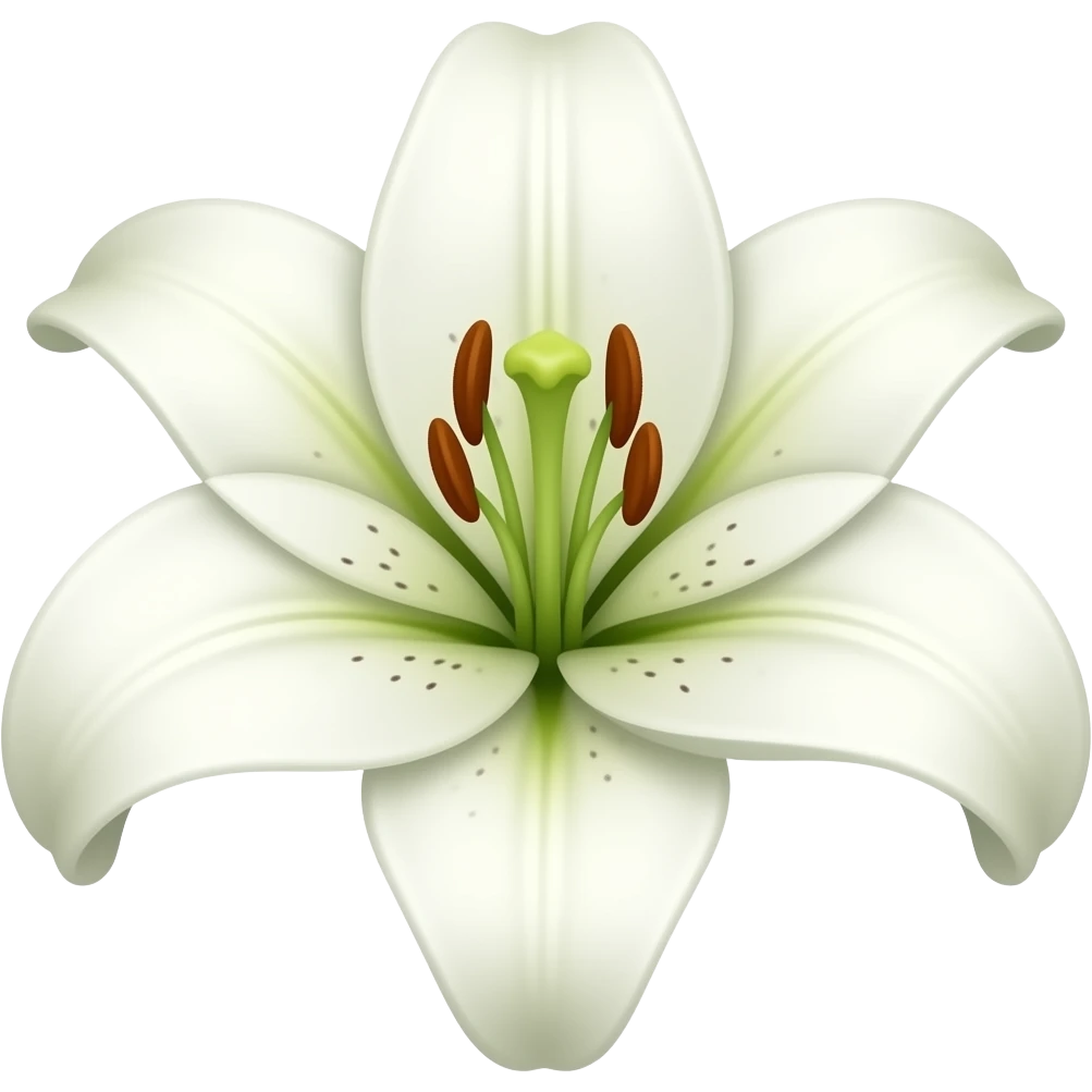 گل لیلیوم سفید emoji