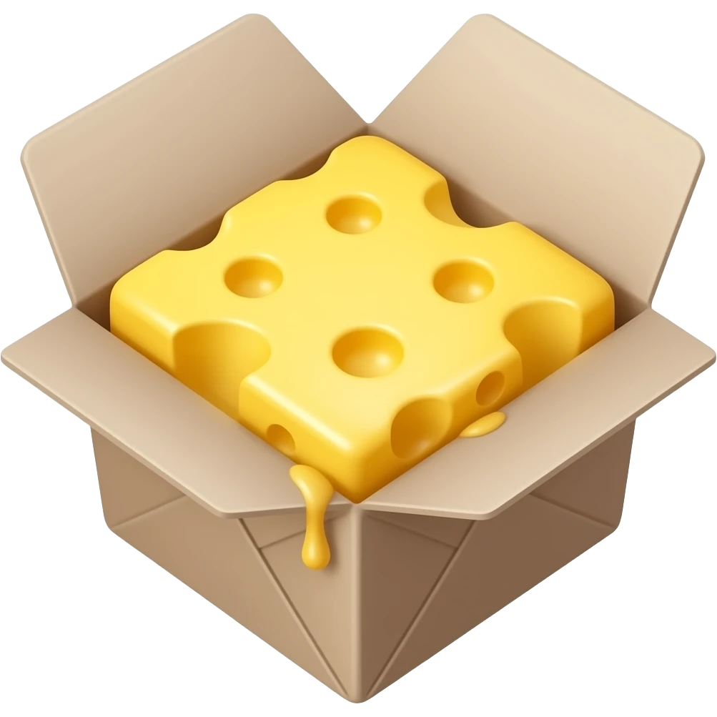 Плавленный сыр в бежевой коробочке эстетика emoji