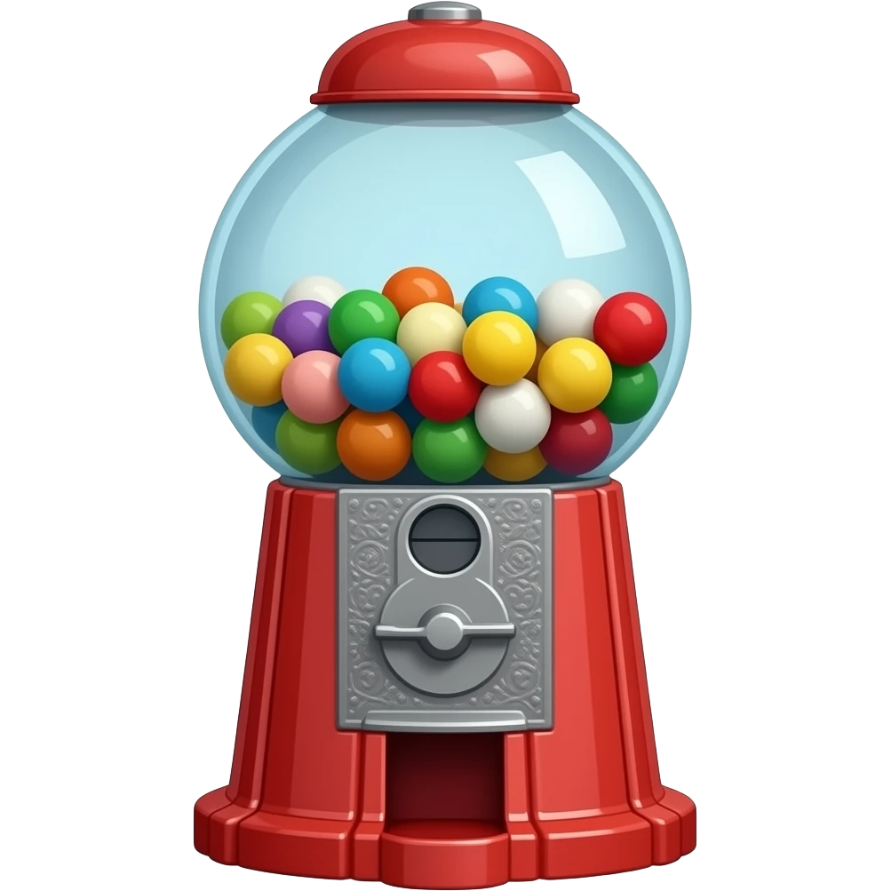 Gumball machine emoji