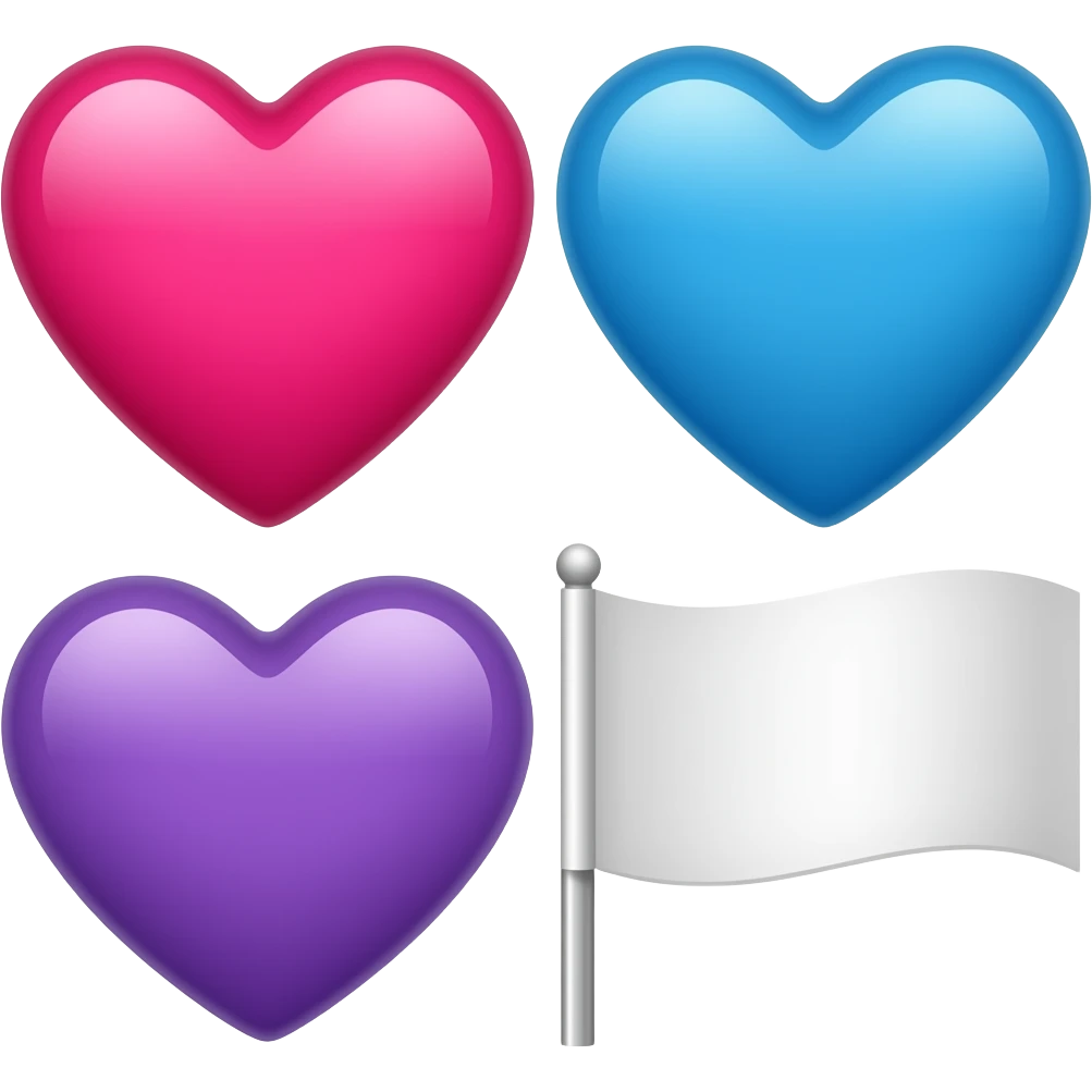 🩷💙💜🏳️ emoji