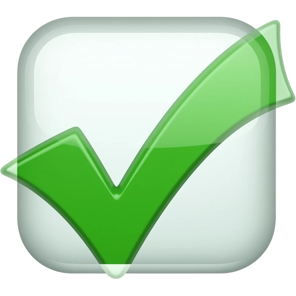 Green verify emoji