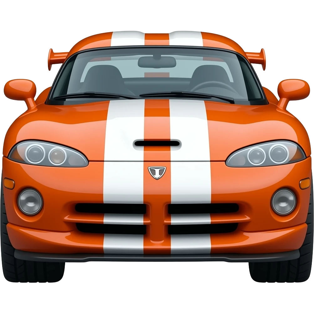 1995 dodge viper, highly detailed hyper realistic emoji