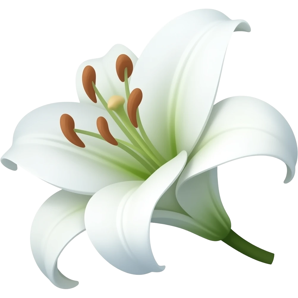 Lily flower emoji