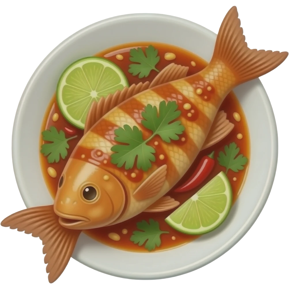 Spicy Fish Dish emoji | AI Emoji Generator