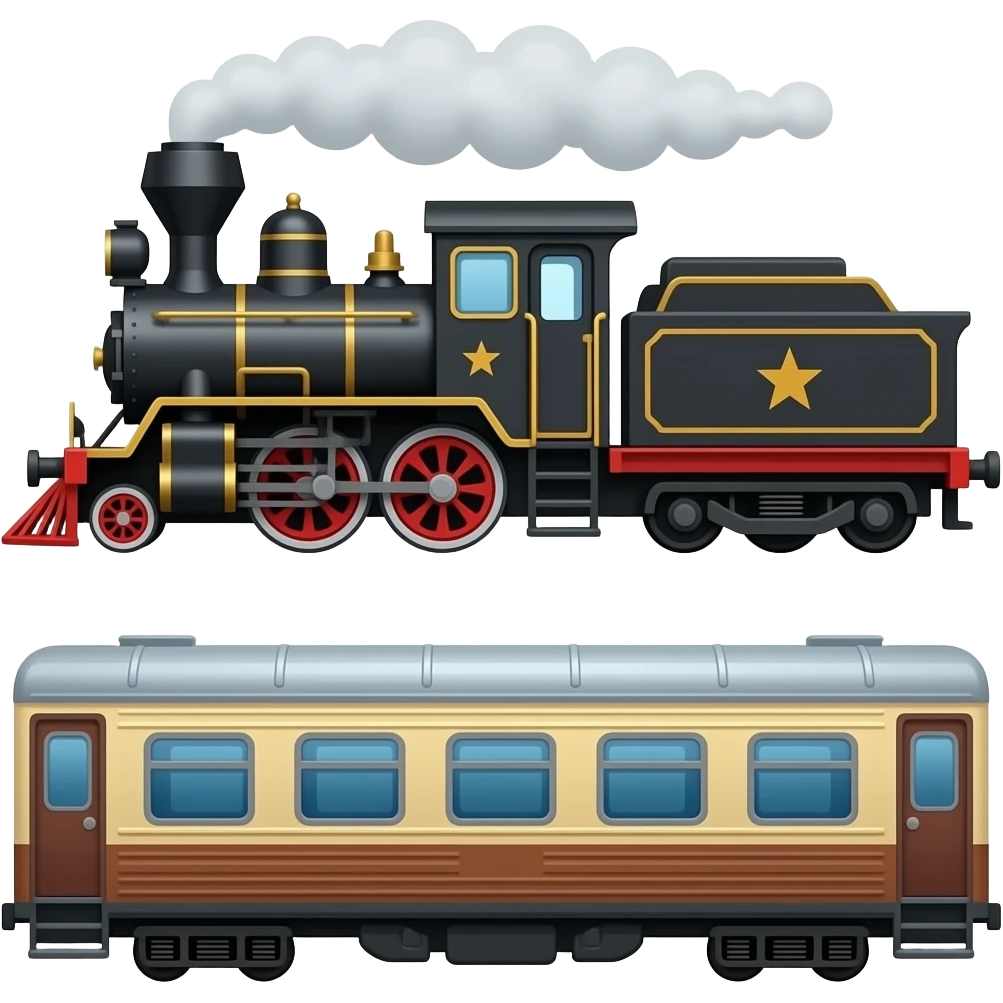 🚂🚃 emoji