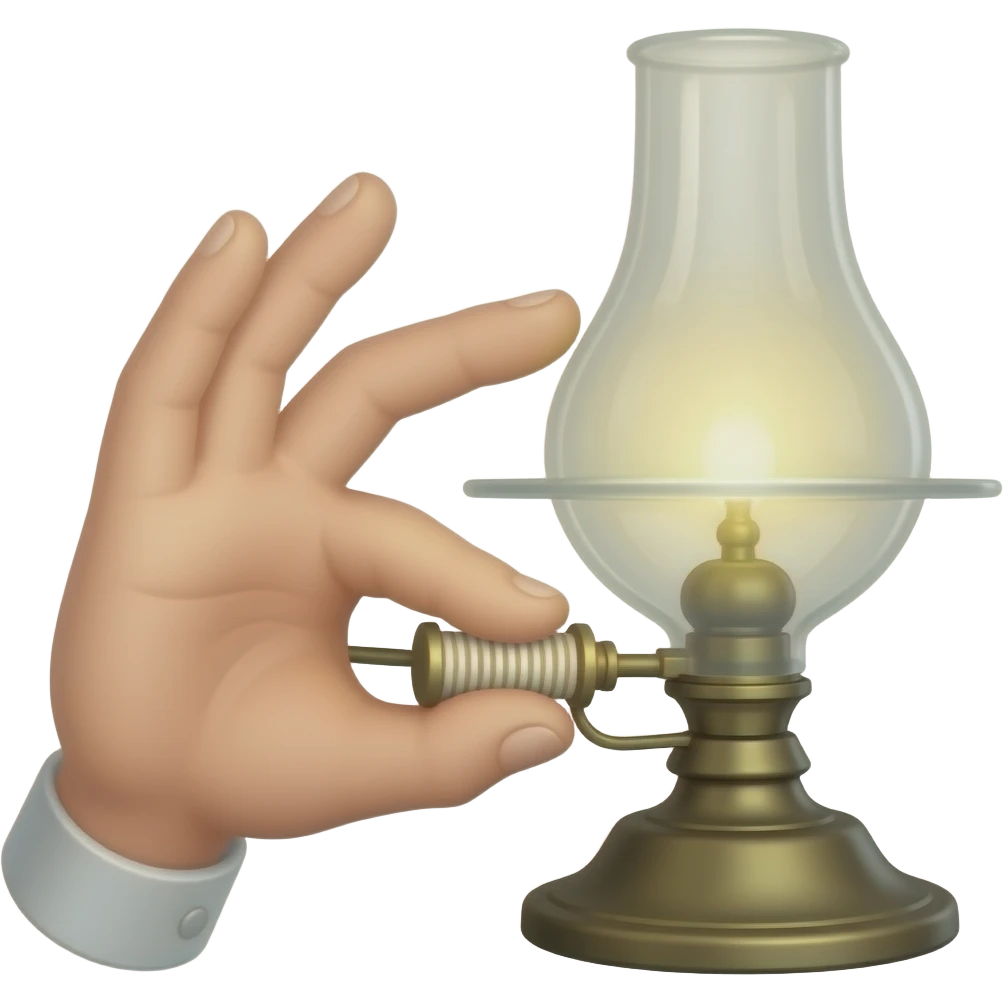 Wind up light emoji