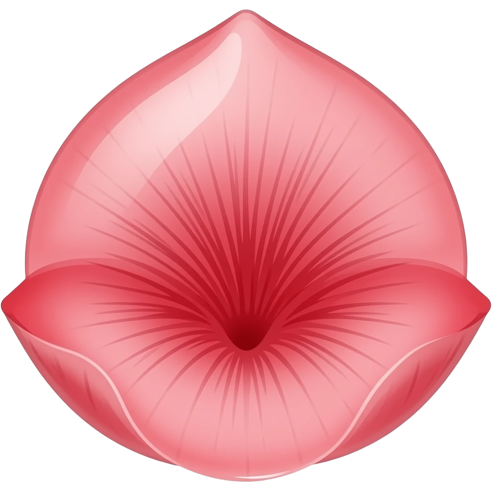 Translucent red flowers emoji