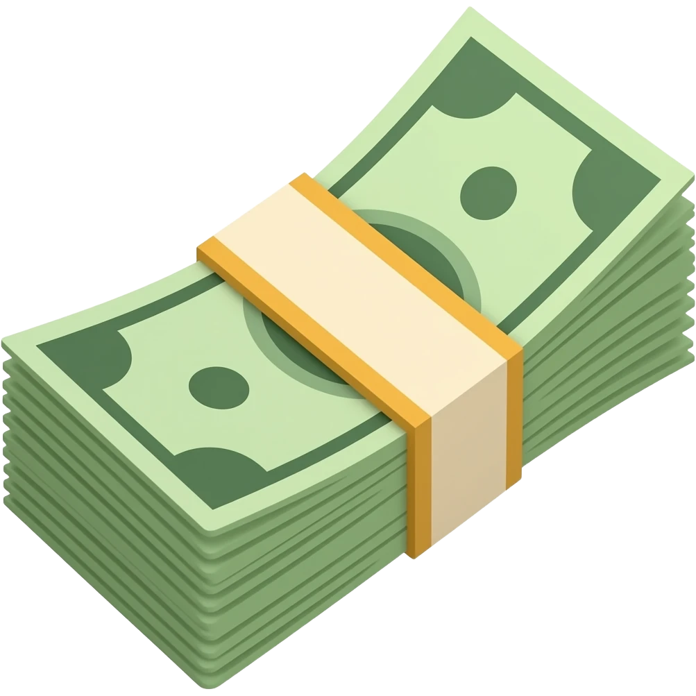 Money notes emoji