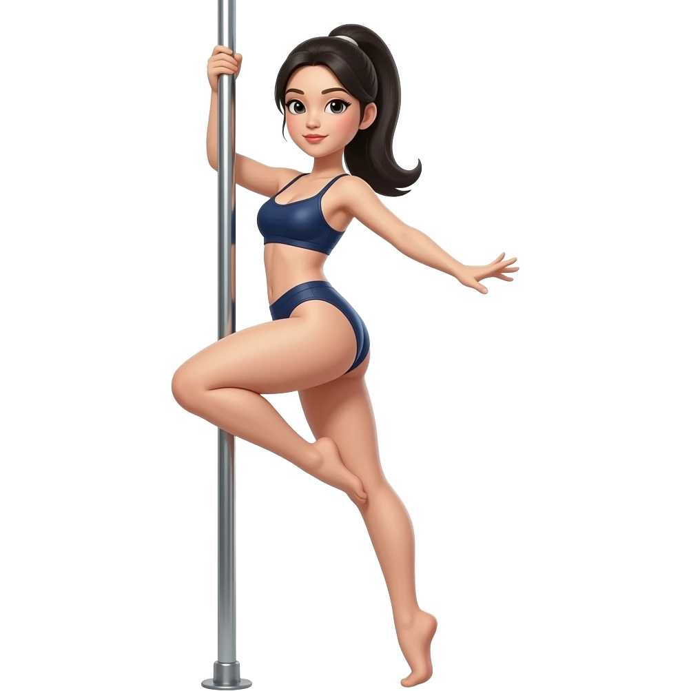 Asian pole dancer emoji