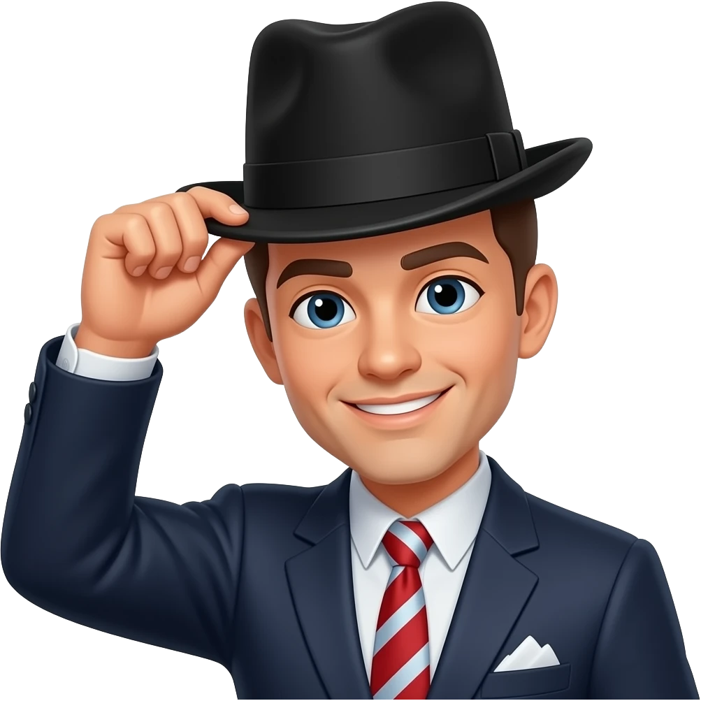 Hat tip emoji