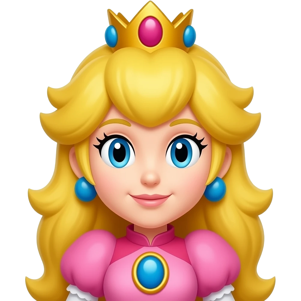 PRINCESS PEACH FACE ONLY emoji