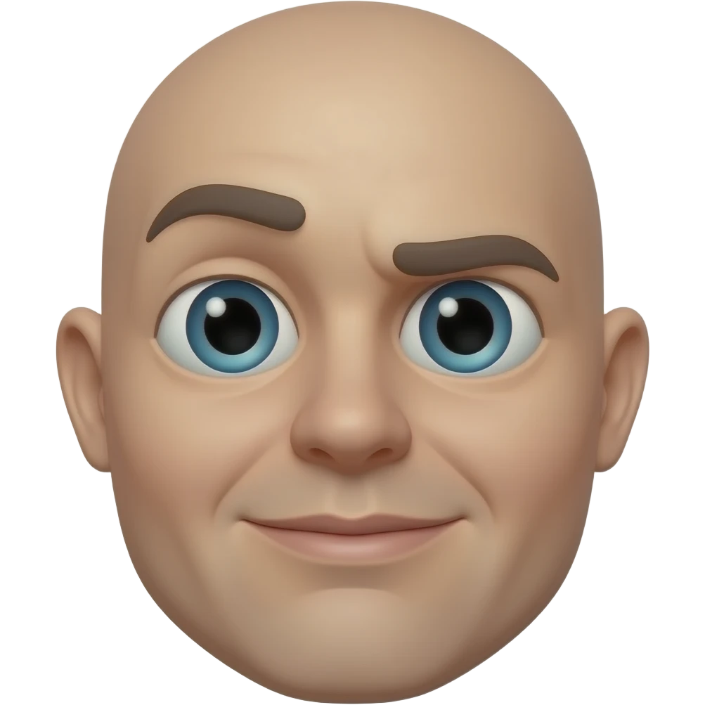 Distorted face emoji