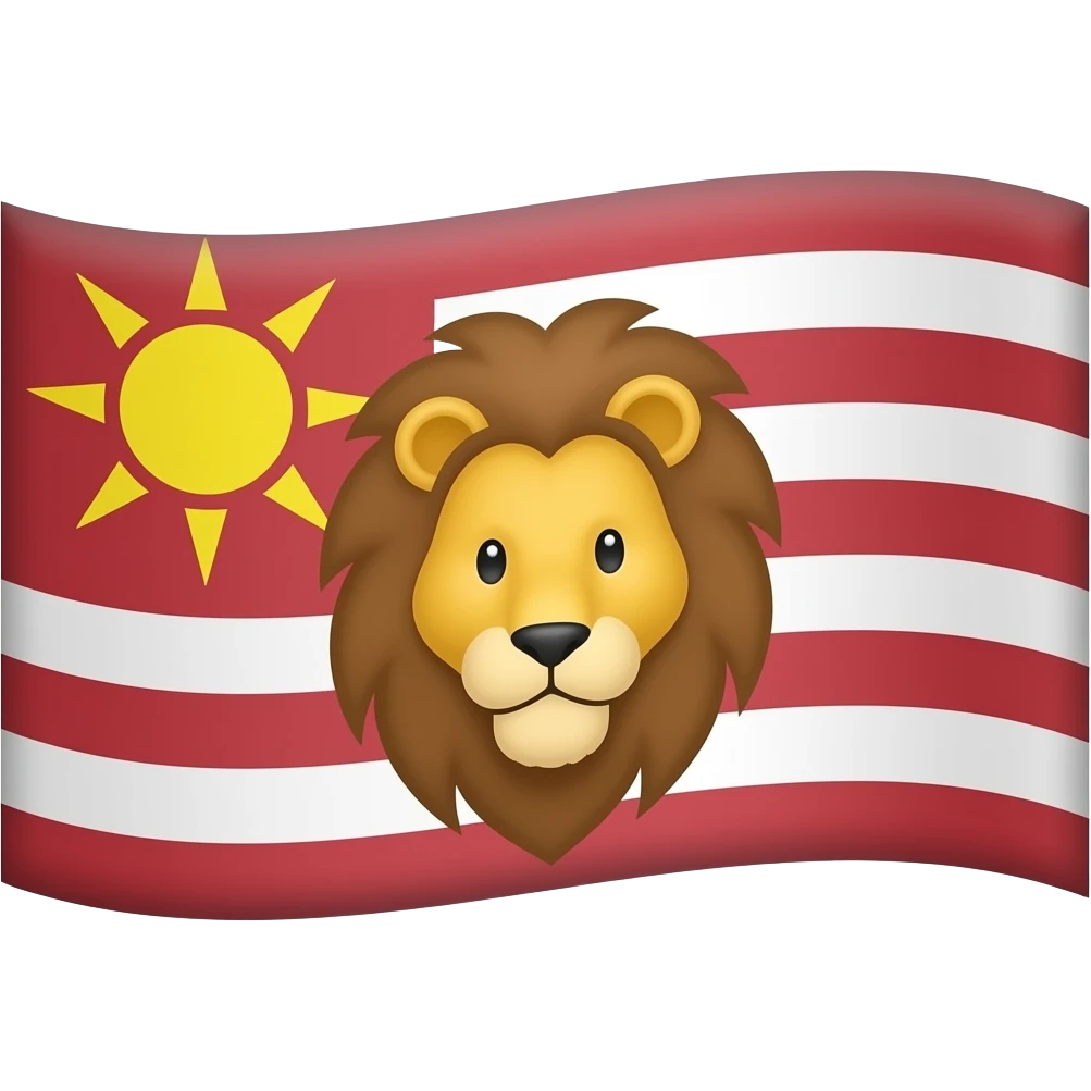 ایموجین پرچم شیر و خورشید برام بساز emoji