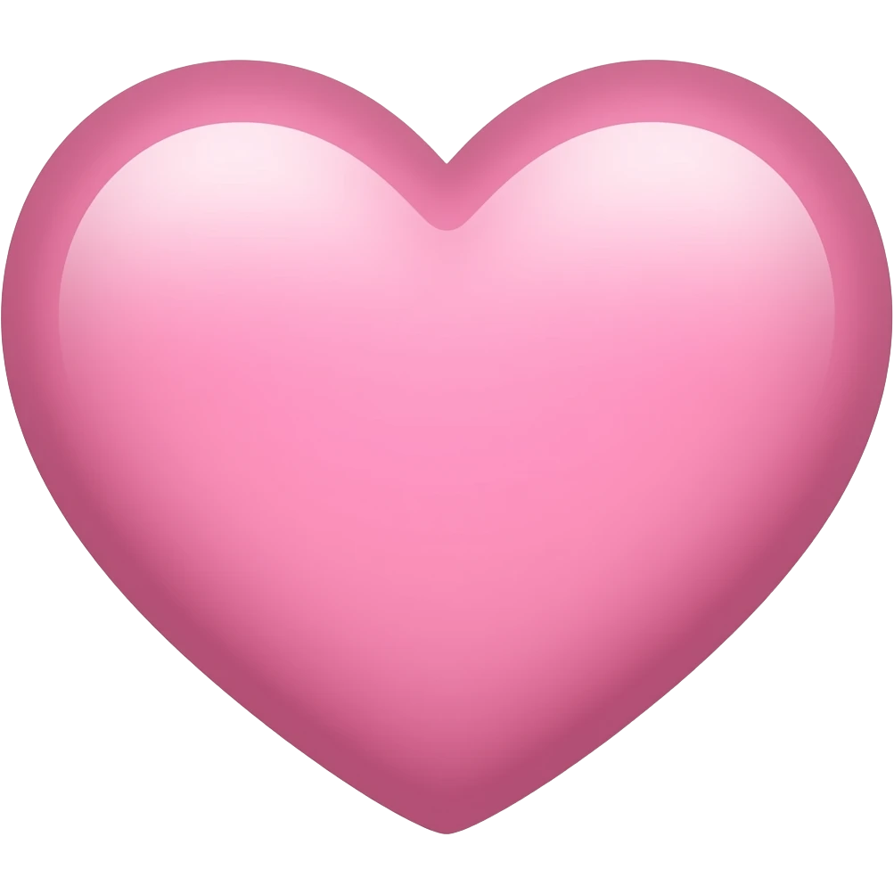 light pink heart emoji