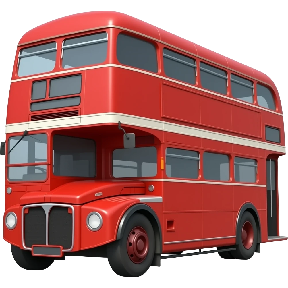 Double decker bus emoji