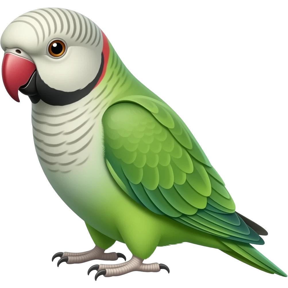 Pink ringed Parakeet emoji