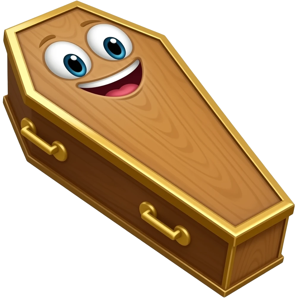 Ataúd risueño emoji