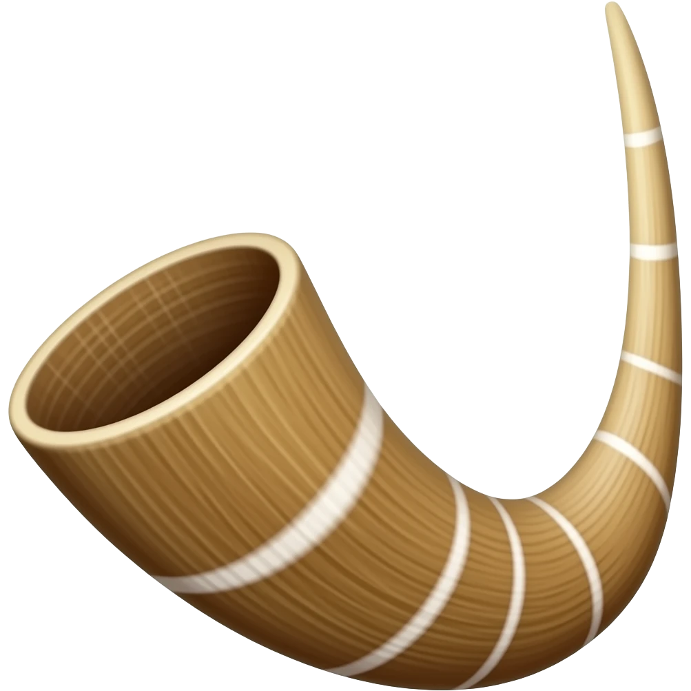 Kudu horn Shofar emoji