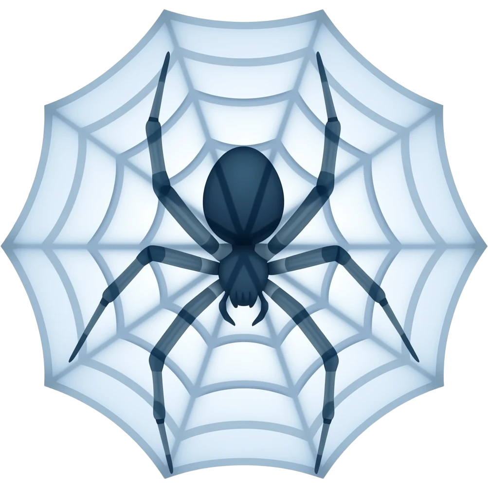 Spider web X-ray emoji