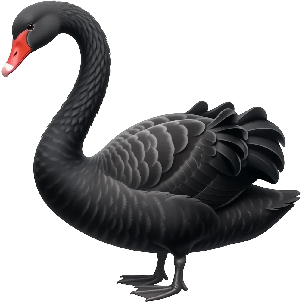 Black swan emoji