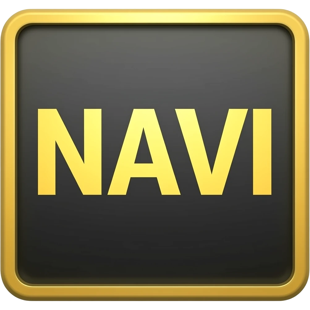 сделай черно желтую надпись где будет написано "NAVI" emoji