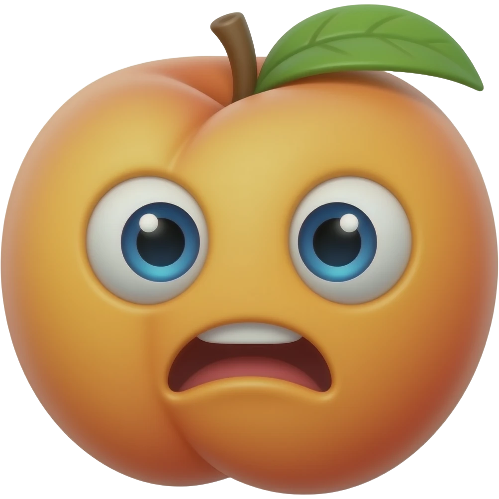 Peach freaky emoji emoji