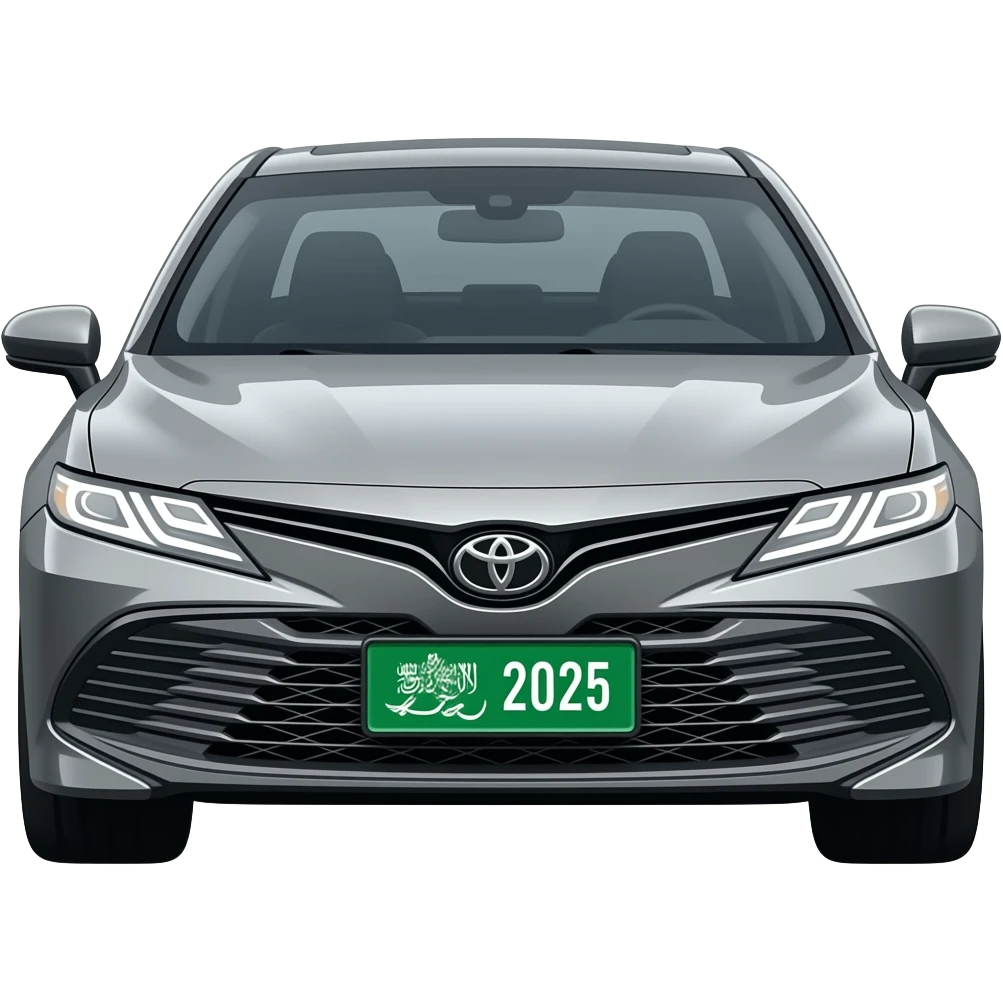 camry 2025 with saudi number plate emoji