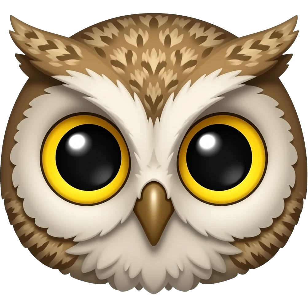 Owl face emoji