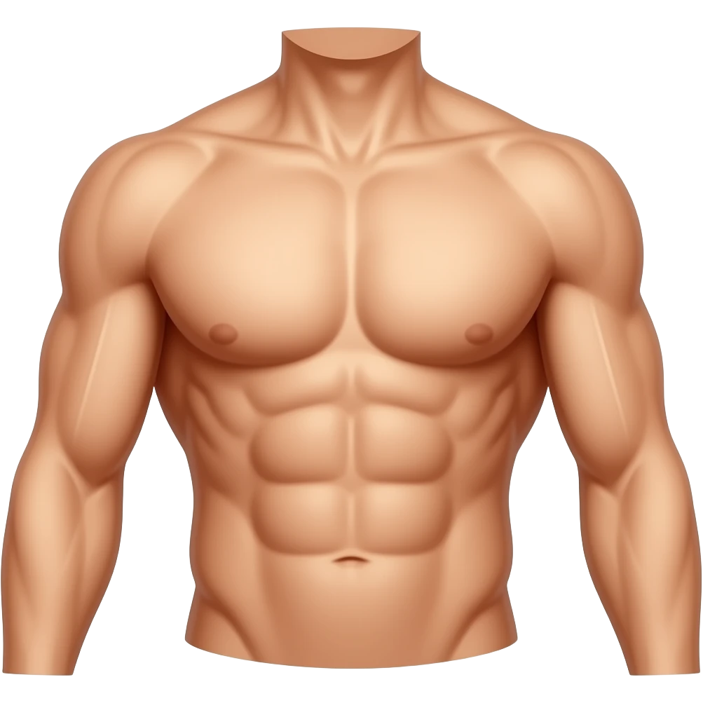 human Abs muscle emoji
