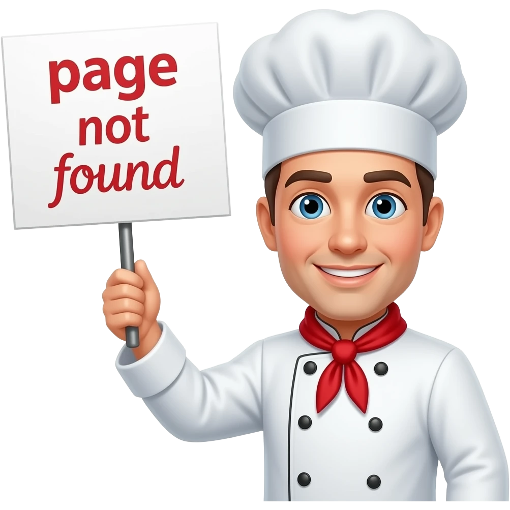 page not found chef emoji