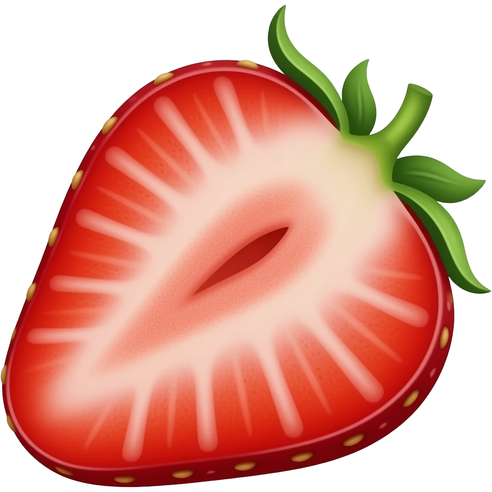 Fresa partida emoji