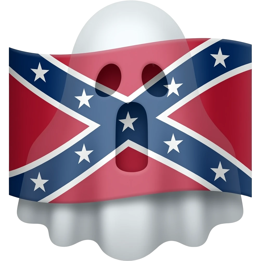 confederate flag ghost emoji