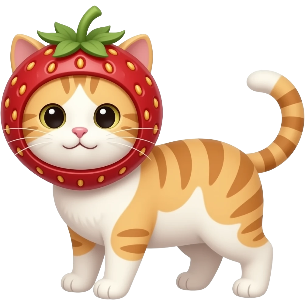 🐱🍓 cat strawberry cute emoji