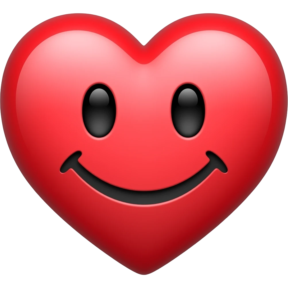 heart, smiley face combine emoji
