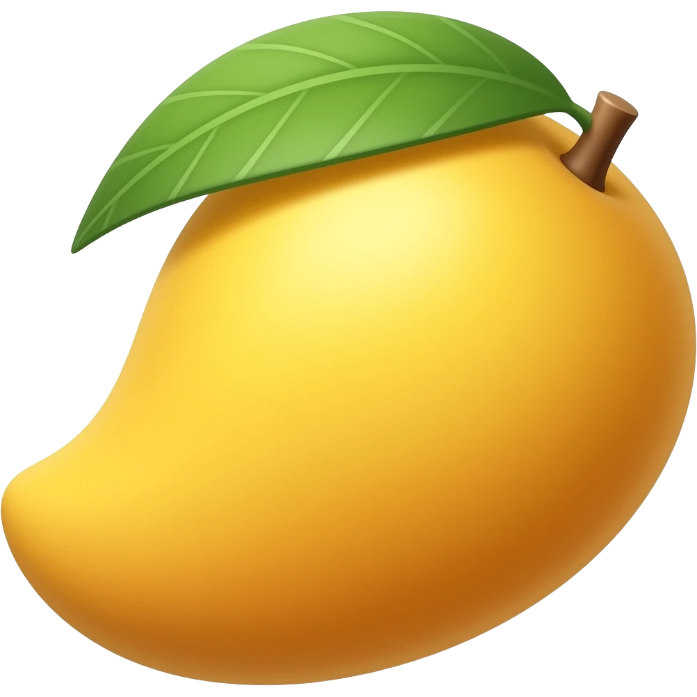 Golden mango emoji