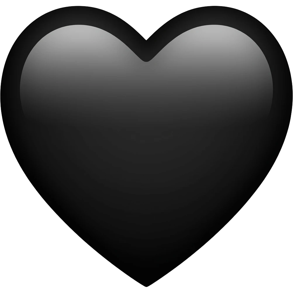 Corazon negro emoji