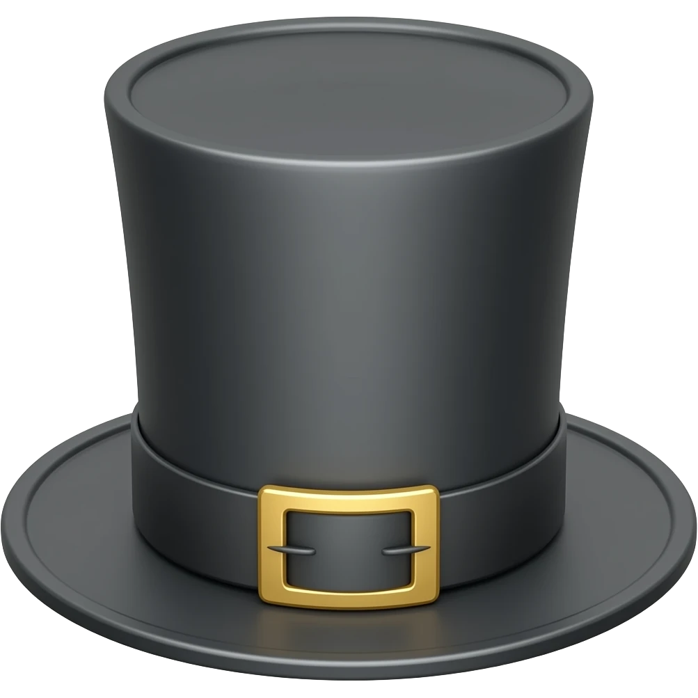 top hat emoji
