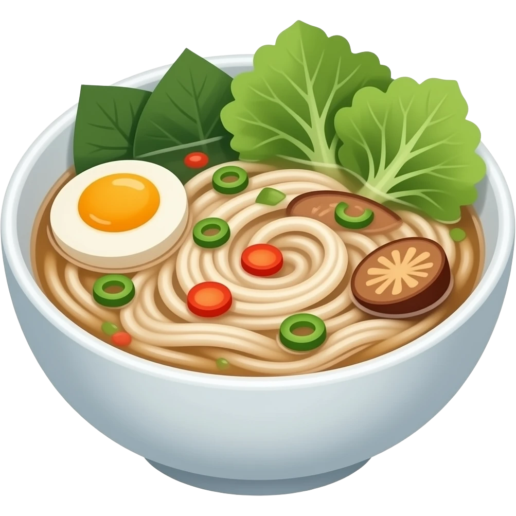 bowl of pho emoji